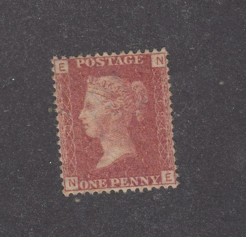 GB SG 44 PLATE 194 MH 1p LAKE RED ALPHA N-E CAT VALUE $13 