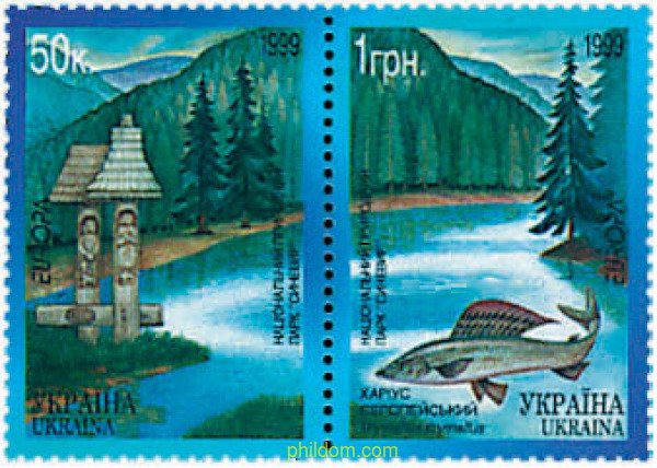 5633 MNH UCRANIA 1999 EUROPA CEPT. RESERVAS Y PARQUES NATURALES