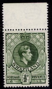 SWAZILAND GVI SG28b, ½d bronze-green, NH MINT.