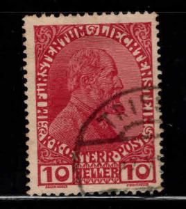 LIECHTENSTEIN Scott 6 Used from 1917-1918 set