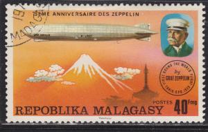 Fr Madagascar 545 CTO 1976 Count Zeppelin and LZ-127