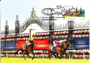 Australia 2014 Maxicard 70c Flemington, Victoria - Horse Racing