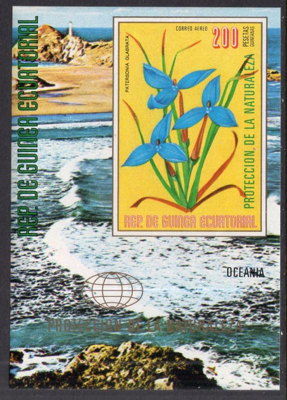 Equatorial Guinea 76169 Flowers Souvenir Sheet MNH VF