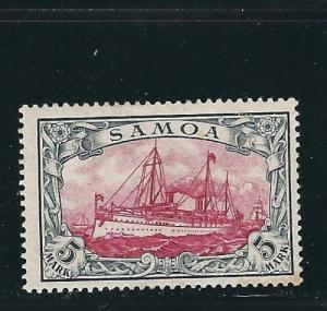 Samoa 19 Mi 69 5Mk MNH F/VF 1900 SCV $575.00