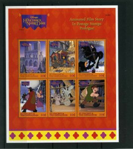 ST.VINCENT 1996 DISNEY THE HUNCHBACK OF NOTRE DAME SHEET & 2 S/S  MNH 