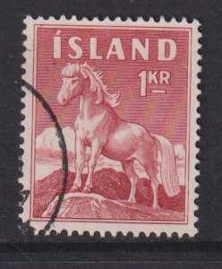 Iceland  #324  used  1960  pony  1k