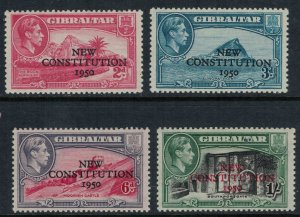 Gibraltar #127-30*  CV $3.90