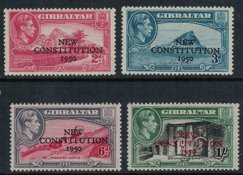 Gibraltar #127-30*  CV $3.90