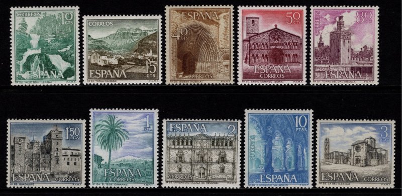 Spain 1966 Tourist Series, Set [Mint]