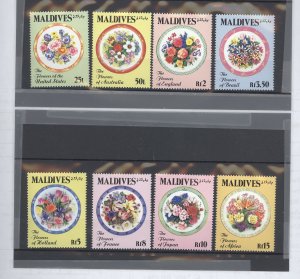 Maldive Islands #1688-95 Mint (NH) Single (Complete Set) (Flora) (Flowers)