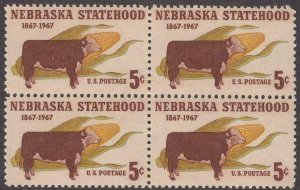 Scott # 1328 - US Block Of 4 - Nebraska Statehood - MNH -1967