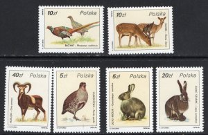 Thematic stamps POLAND 1986 GAME 3032/7 mint