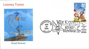 #3391 Wile Coyote - Roadrunner Ginsburg FDC