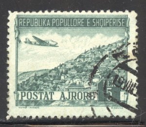 Albania Scott C57 Used H - 1950 Peoples Republic/Vuno-Himare - SCV $3.25