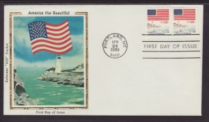 US 1891 Sea to Shining Sea Colorano U/A FDC