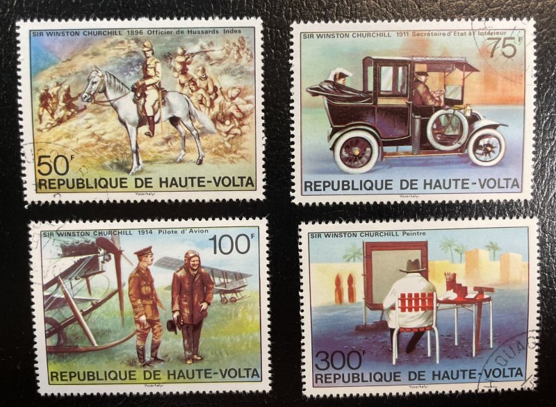 Burkina Faso (Haute-Volta) #346,347,348,350 Used never hinged - Churchill