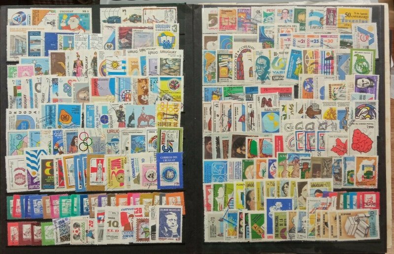 Very complete Uruguay used stamp collection in stockbook +2300 different $$$