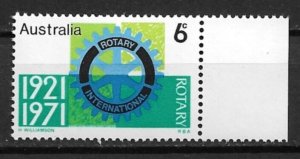 1971 Australia 498 Rotary International MNH