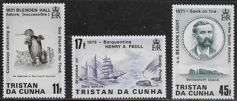 Tristan da Cunha Scott #'s 412 - 414 MH