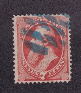 138 VF used with neat Blue Fancy cancel nice color cv $ 550 ! see pic !