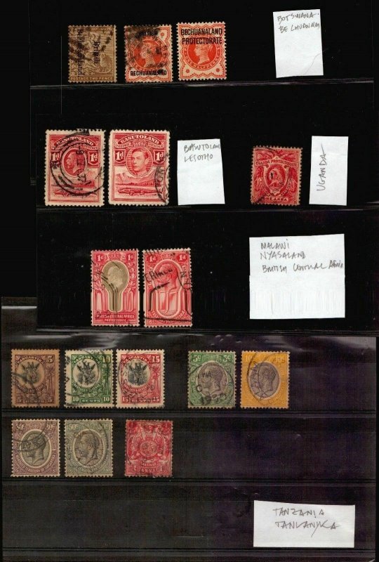 Collection British Colonies Africa Gold Coast Sierra Leone Kenya Rhodesia stamps