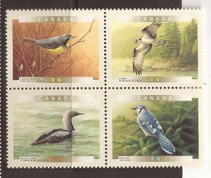 2000 Canada - Sc 1842 - MNH VF - Block of 4 - Birds of Canada 5a