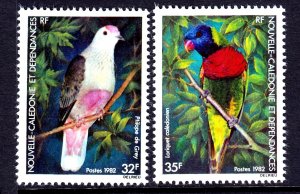 New Caledonia 1982 Birds Complete Mint MNH Set SC 479-480