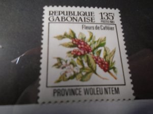 Gabon  #  529   MNH   Flowers