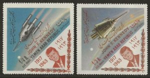 Yemen, Arab Republic YAR 1964 Kennedy Space Set Original Packaging in RED F/VF-H-