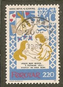 Faroe Islands  Scott 86  Chivalry Scene
