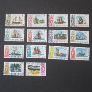 Norfolk Island 1967 Sc 100-113 set MH