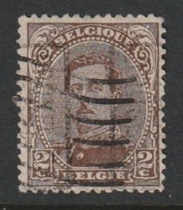 1915 Belgium - Sc 109 - used VF - 1 single - King Albert I