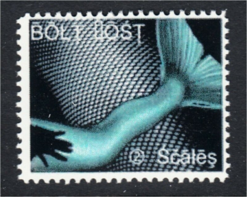 Mermaid Tail and Scales Fantasy Stamp Artistamp by BoltPost Local Post