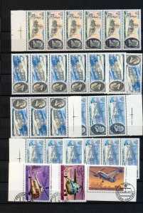 RUSSIA Aviation Ships Blocks MNH Used (Appx 140+Stamps) (NT 2674