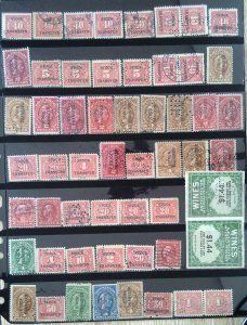 US Small Collection - Perfin Lot