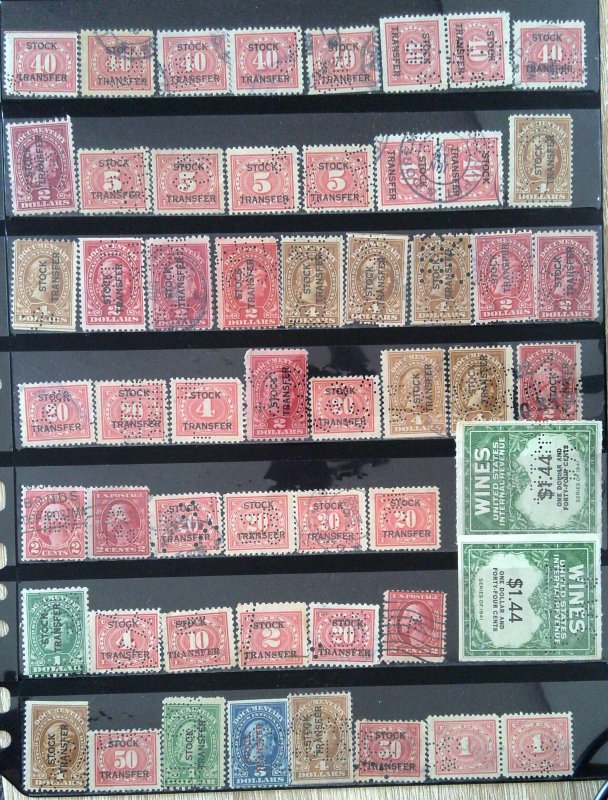 US Small Collection - Perfin Lot