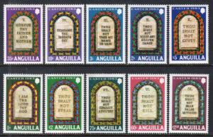 Anguilla 526-535 Easter MNH VF
