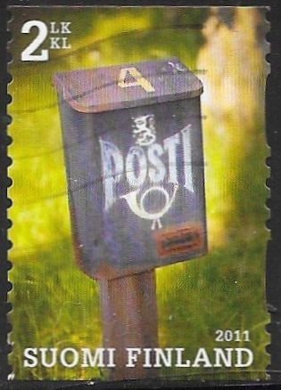 Finland 1370e Used - ‭‭Mailboxes - ‭Posthorn & Finnish Lion