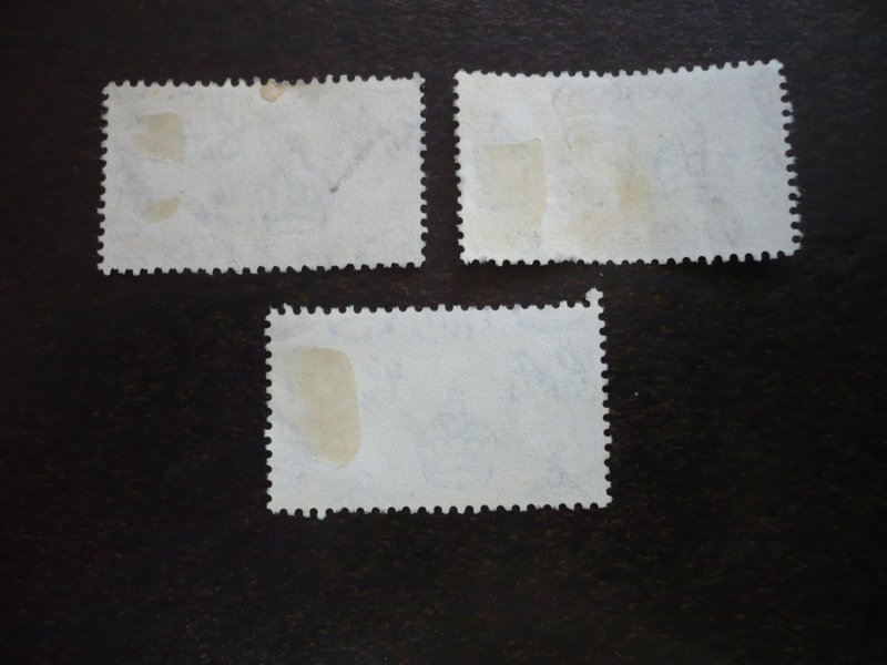 Stamps - Bahamas - Scott# 162, 163, 167 - Used Partial Set of 3 Stamps