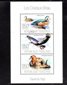 TOGO 2013 WATER BIRDS MINT VF NH O.G M/S3 (39 TO)