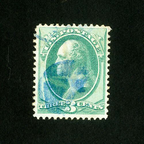 US Stamps # 136 XF Used blue cancel