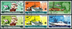 Togo 641-644,C91-C92,CTO. Inauguration of Lome Harbor. Ships, 1968