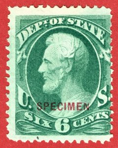 [sto117] 1875 Scott#O60S MNGAI Official  *Specimen* Cat.val:$350