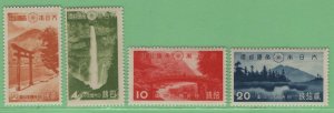 $Japan Sc#280-283 M/NH/VF, complete set, National Parks, Cv. $40