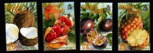 PITCAIRN ISLANDS SG591/4 2001 FRUITS MNH