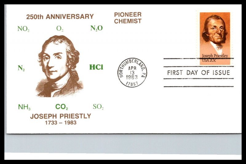 #2038 Joseph Priestley - Kenick Cachet ev20