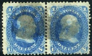 U.S. #63 Used Pair F-VF 