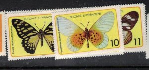 St Thomas & Principe Butterfly SC 501, 504, 505 MNH (2epp)