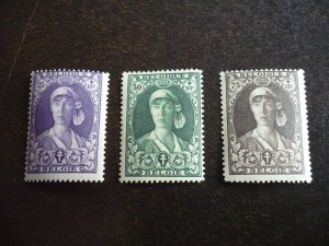 Stamps - Belgium - Scott# B108-B110 - Mint Hinged Part Set of 3 Stamps