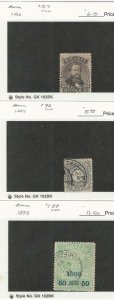 Brazil, Postage Stamp, #57, 93, 138 Used, 1866-1898, JFZ